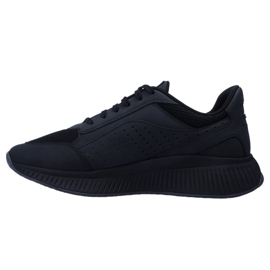 Boss Mens TTNM EVO Leather Chunky Sole Trainers (Black) - Image 3
