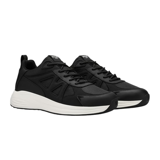 Mallet Heren Angel Leren Trainers (Zwart) - Image 3