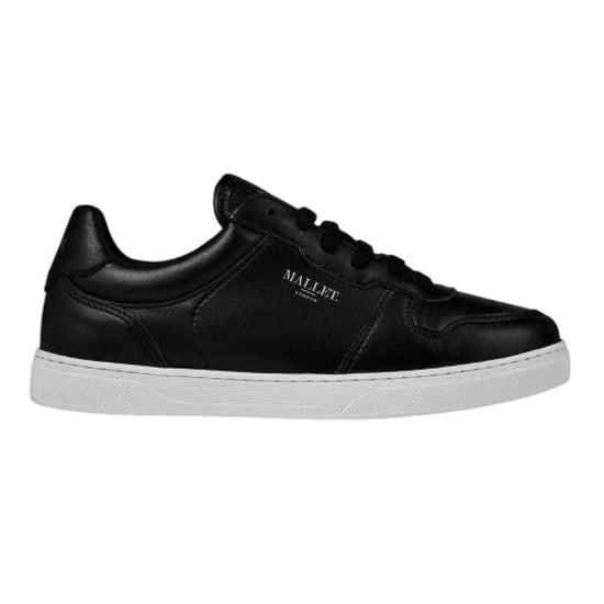 Mallet Leren Platte Trainers voor Kinderen/Kinderen (Zwart) - Image 1
