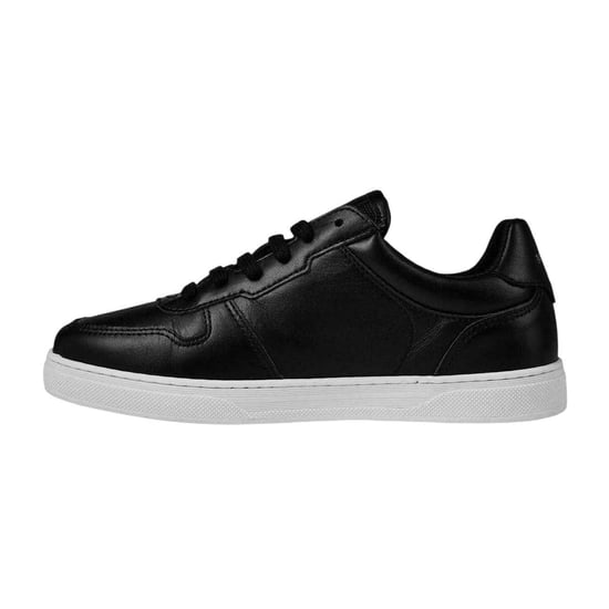Mallet Leren Platte Trainers voor Kinderen/Kinderen (Zwart) - Image 3