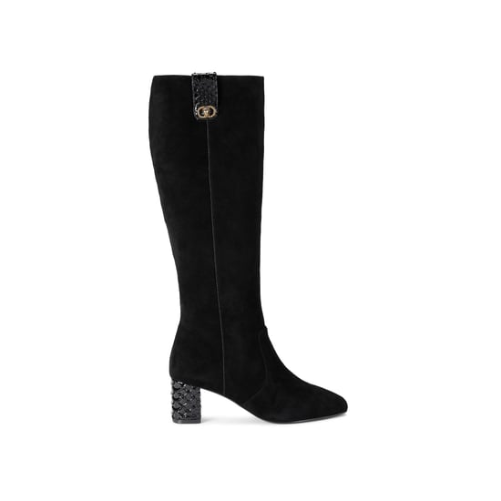 Kurt Geiger London Suede Chelsea Trim Knee Boots - Image 1