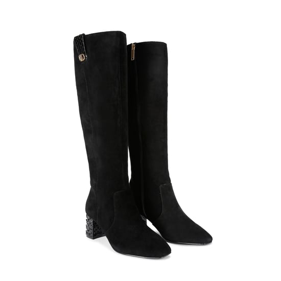 Kurt Geiger London Suede Chelsea Trim Knee Boots - Image 2