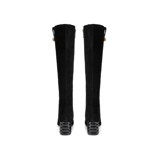 Kurt Geiger London Suede Chelsea Trim Knee Boots - Image 3