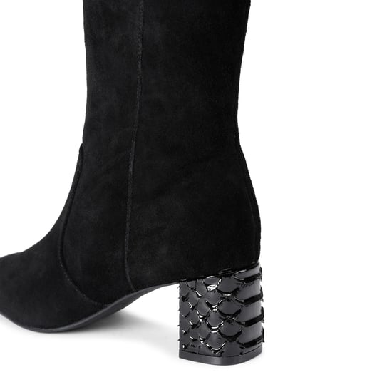 Kurt Geiger London Suede Chelsea Trim Knee Boots - Image 4
