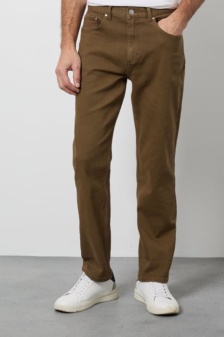 Tobacco Straight Fit Jeans - Image 2
