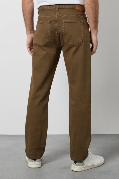 Tobacco Straight Fit Jeans - Image 3