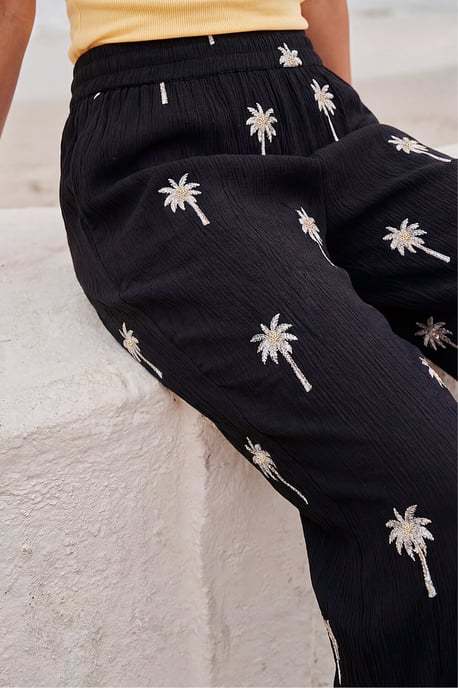 Sequin Palm Tree Trouser - Image 4