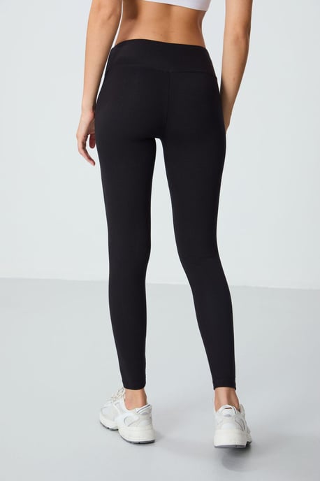 Hoge taille katoenen blend leggings - Image 6