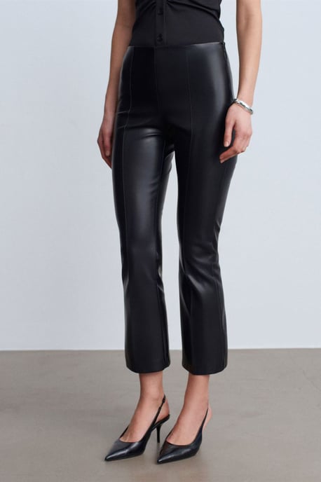 Hoge Taille Nepleer Flared Leggings - Image 4