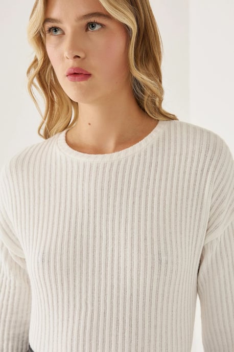 Crew Neck Jersey Topp - Image 4