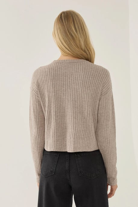 Crew Neck Jersey Topp - Image 4
