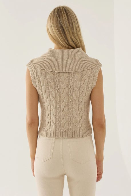 Hoodie med Hårflätsmönster - Image 4
