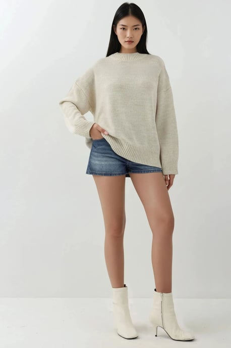 Crew Neck Mysig Tröja - Image 5