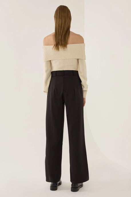 Off Shoulder Knit Sweater - Image 4