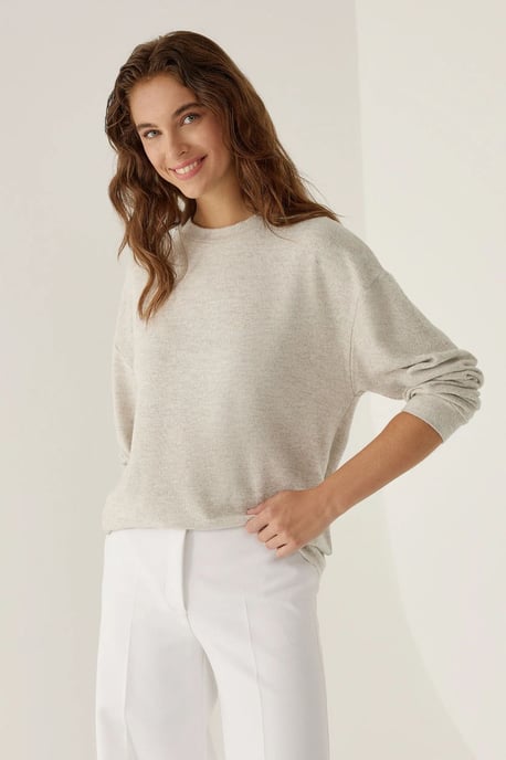 Relaxed Fit Basic Sweater - Image 5