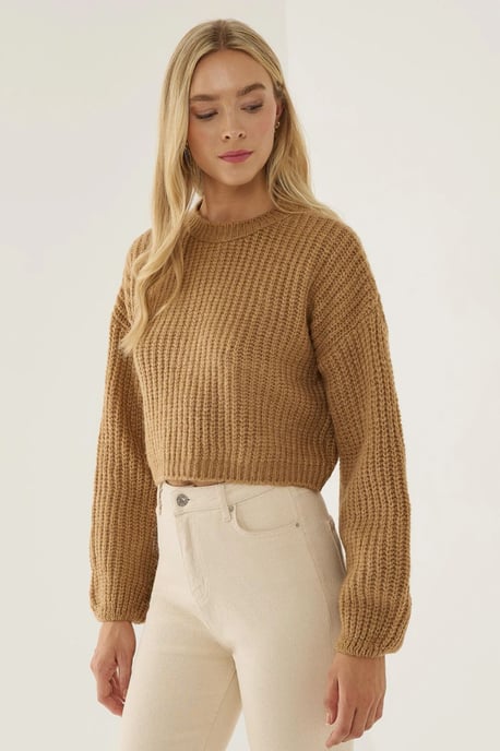 Relaxed Fit Crew Neck Sweater - Image 3