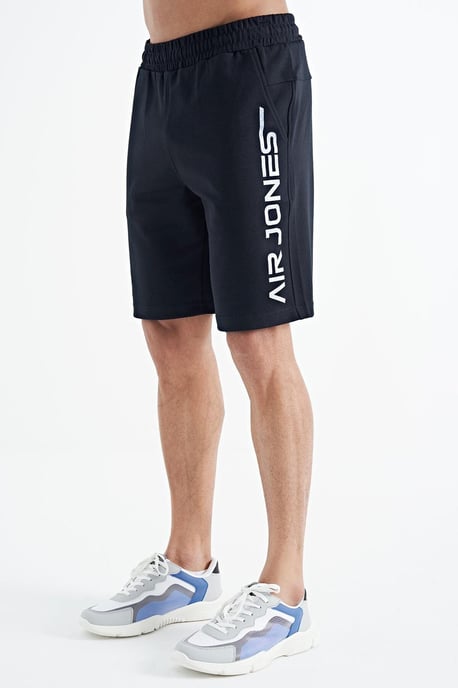 Heren Geprinte Fleece Sweatshorts - Image 3