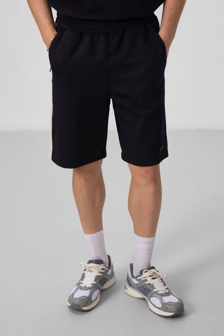 Överdimensionerade bomullsblandade stickade shorts - Image 2