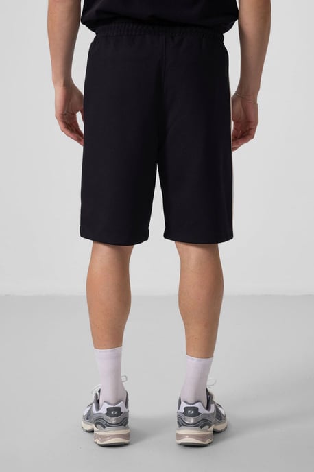 Överdimensionerade bomullsblandade stickade shorts - Image 6