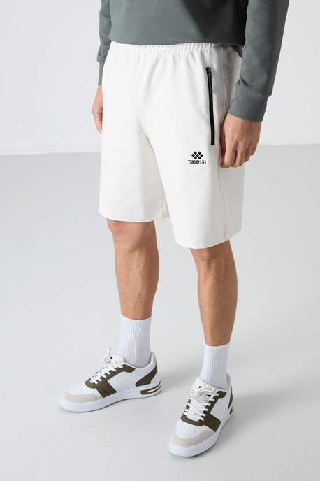 Heren Regular-fit Gebreide Sweatshorts - Image 3