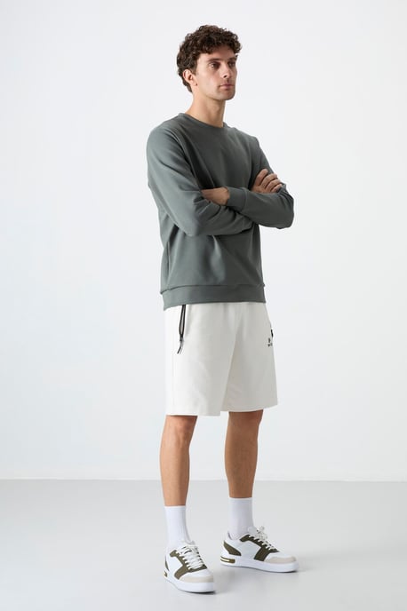 Heren Regular-fit Gebreide Sweatshorts - Image 6