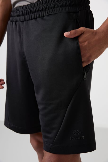 Heren Polyester Tricot Zweet Shorts - Image 3