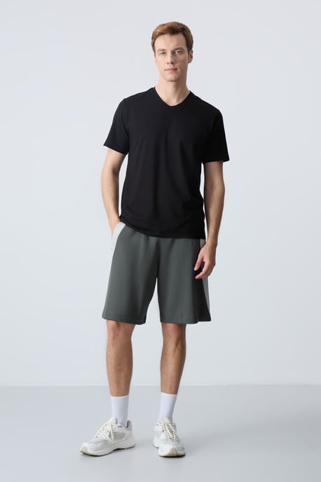 Mäns bomullsblandning träningsshorts - Image 2
