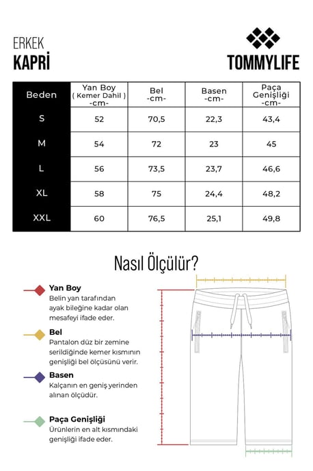 Heren Mid-waist Wijde Capri Shorts - Image 6