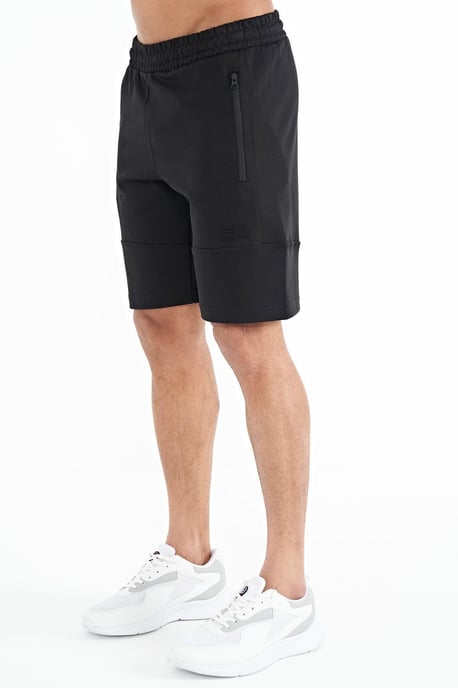 Heren Effen Gebreide Sweatshorts - Image 3