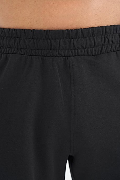 Heren Effen Gebreide Sweatshorts - Image 5