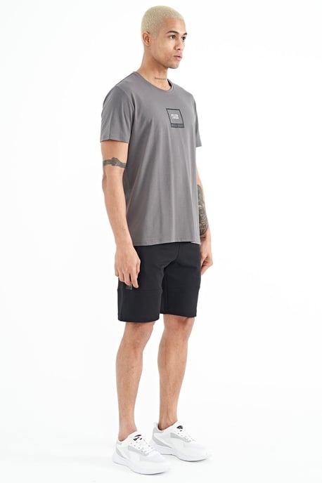 Heren Effen Gebreide Sweatshorts - Image 6