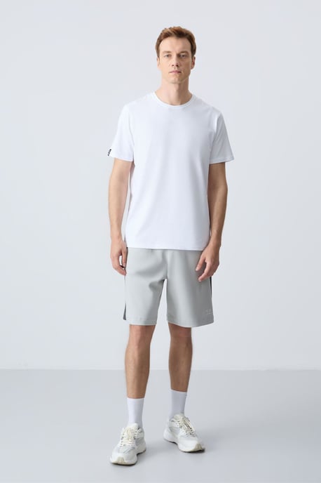 Heren Katoenen Mix Sweatshorts - Image 2