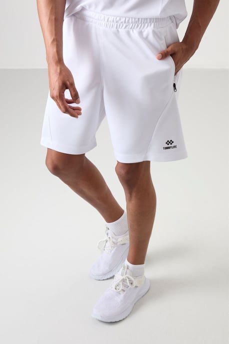 Heren Katoenen Gebreide Sweatshorts van Polyester - Image 3