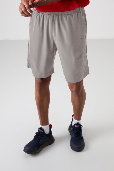 Herrarnas korta vävda shorts med dragsko - Image 3