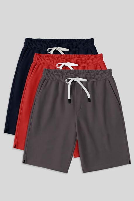 Heren Katoenmengsel Jersey Shorts - Image 1