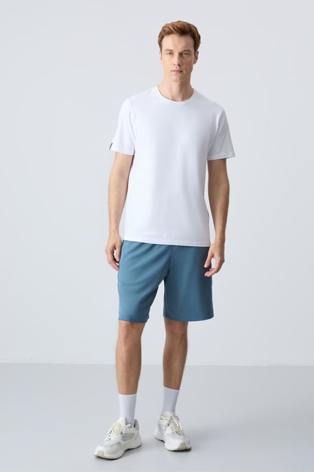 Heren Katoenmix Sweats Shorts - Image 2