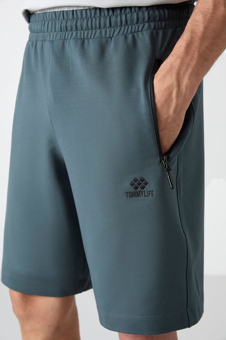 Heren Regular-fit Gebreide Sweatshorts - Image 5