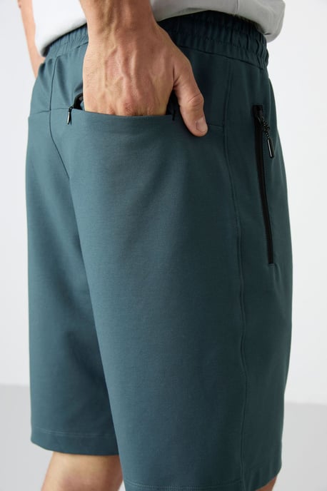 Heren Regular-fit Gebreide Sweatshorts - Image 6
