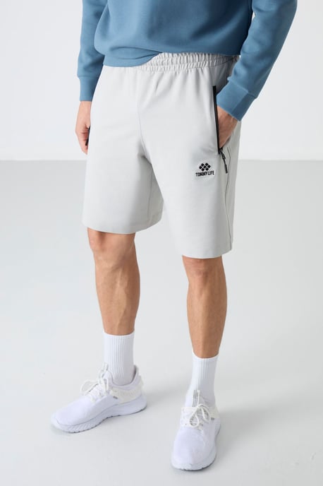 Heren Regular-fit Gebreide Sweatshorts - Image 3