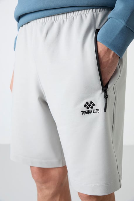 Heren Regular-fit Gebreide Sweatshorts - Image 4