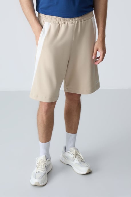 Heren Katoenen Mix Sweatshorts - Image 1