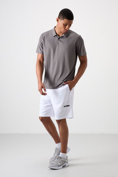 Heren Effen Sweatshorts - Image 1