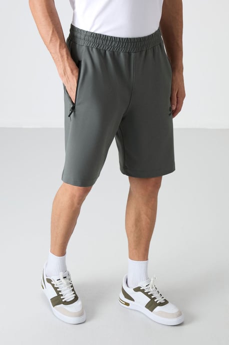 Heren Regular-fit Gebreide Sweatshorts - Image 4