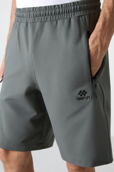 Heren Regular-fit Gebreide Sweatshorts - Image 5