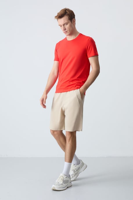 Heren Katoenmix Sweat Shorts - Image 2