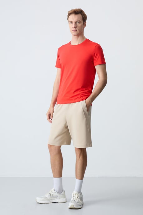Heren Katoenmix Sweat Shorts - Image 6