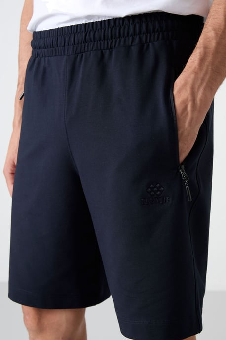 Heren Regular-fit Gebreide Sweatshorts - Image 4