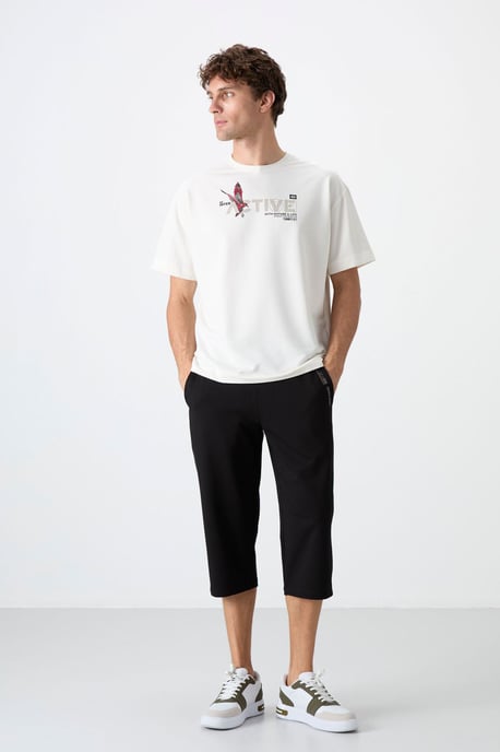 Heren Capri Shorts met Midden Taille - Image 1