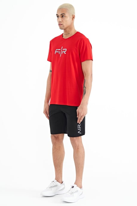 Heren Geprinte Fleece Sweatshorts - Image 4