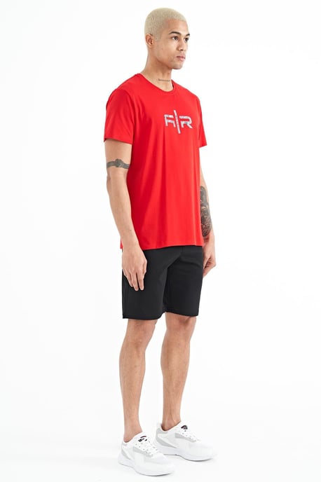 Heren Geprinte Fleece Sweatshorts - Image 6